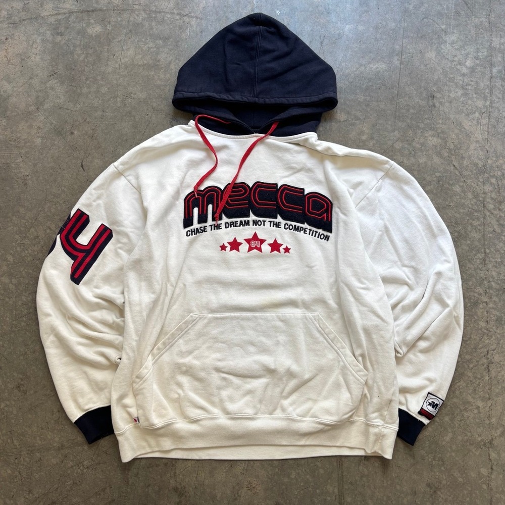 Vintage Y2K Mecca Chase The Dream Not The Competition Hoodie Size XL